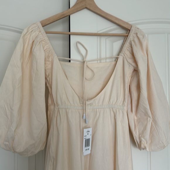 Boutique Square Top/Puff Sleeve Maxi Dress - Picture 3 of 5